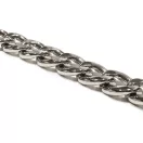 Flat Aluminium Handbag Chain with Big Links, Nickel