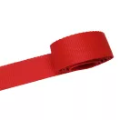Red 30mm wide polypropylene webbing