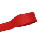Red 30mm wide polypropylene webbing