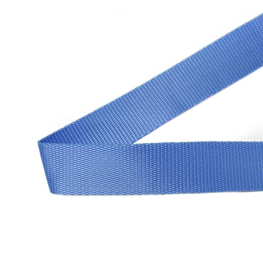 Sky blue 30mm wide polypropylene webbing