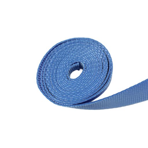 Sky blue 30mm wide polypropylene webbing