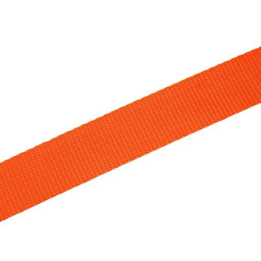 Orange 30mm wide polypropylene webbing