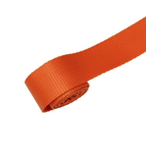 Orange 30mm wide polypropylene webbing