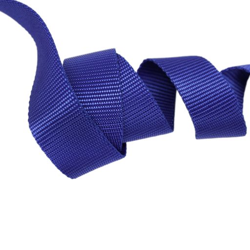 Royal blue 30mm wide polypropylene webbing