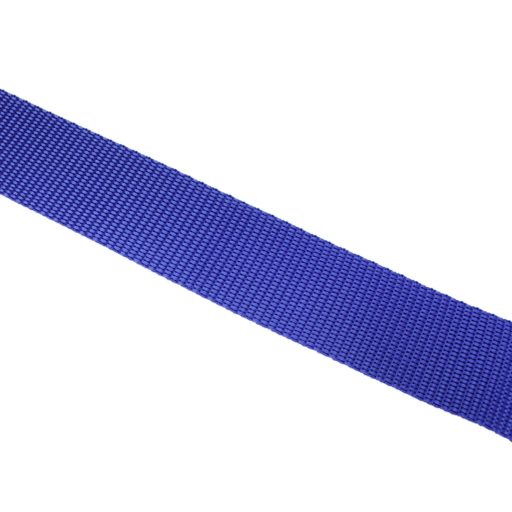 Royal blue 30mm wide polypropylene webbing