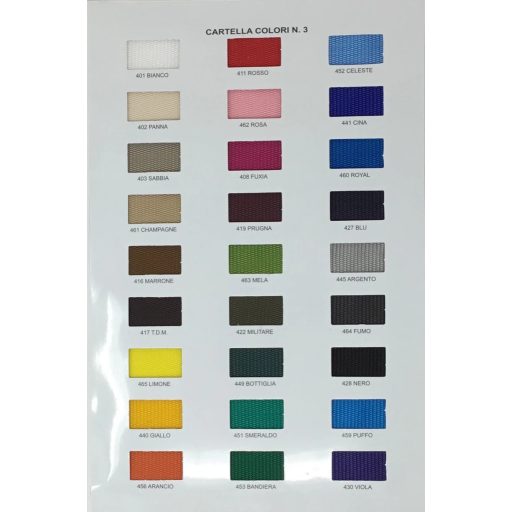 Royal blue 30mm wide polypropylene webbing