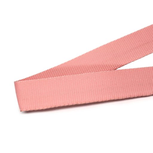Pink 30mm wide polypropylene webbing