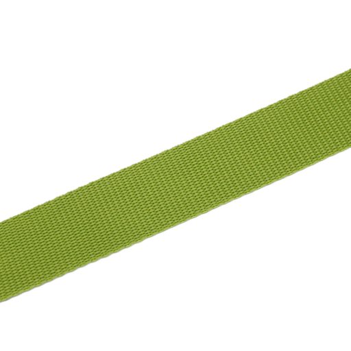 Green 30mm wide polypropylene webbing