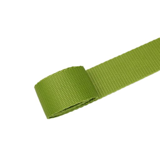 Green 30mm wide polypropylene webbing