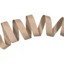 Beige grosgrain bias binding, 20mm wide