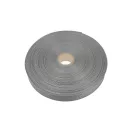 Grey grosgrain bias binding, 20mm wide
