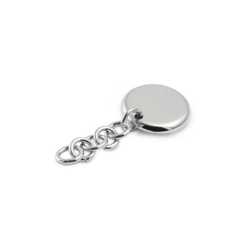 Zipper Pull with Disc Charm on a Chain