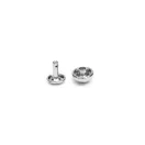 Dome Head Rivet, 9 mm, Nickel Coloured