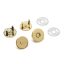 Flat Magnetic Lock, Gold, 18 mm