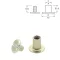 Chicago Screw 10x8 mm, Nickel