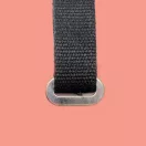 Silver coloured Oval Grommet – 30 mm Internal Width, With Bendable Prongs