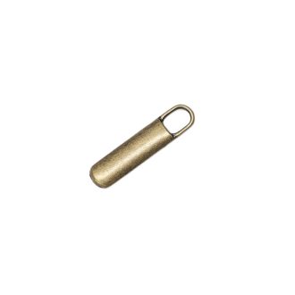 Oval Zipper Pull, antique,  30 mm