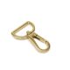 Flat carabiner, 25 mm, Gold