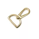 Flat carabiner, 25 mm, Gold