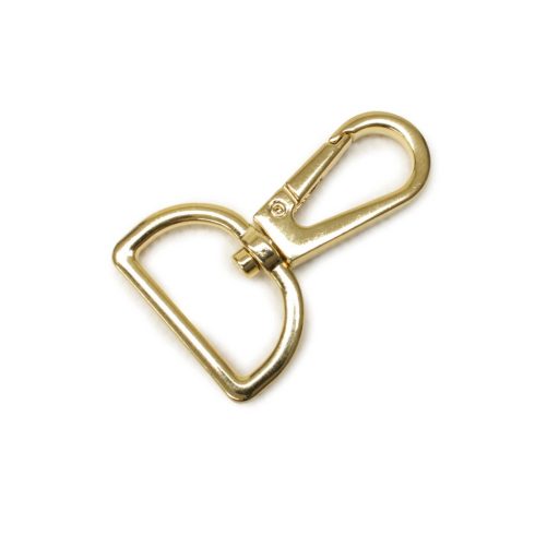 Flat carabiner, 25 mm, Gold