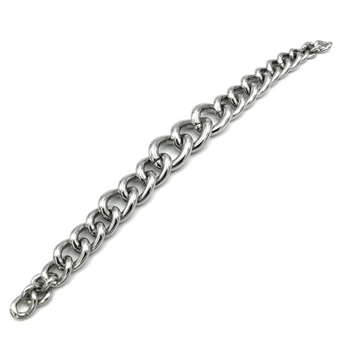 Variable Thick Handbag Chain, Nickel, 39 cm