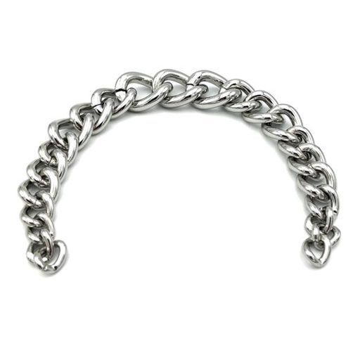 Variable Thick Handbag Chain, Nickel, 39 cm