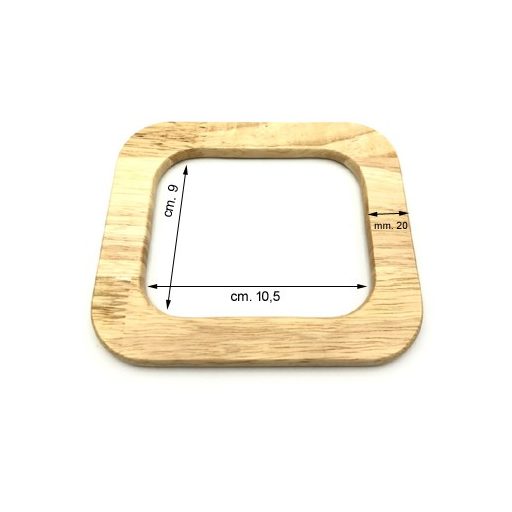 Wooden Handbag Handle, Square Shaped