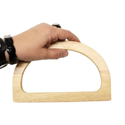 Wooden Handbag Handle, Round, 16 cm