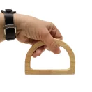 Wooden Handbag Handle, Round