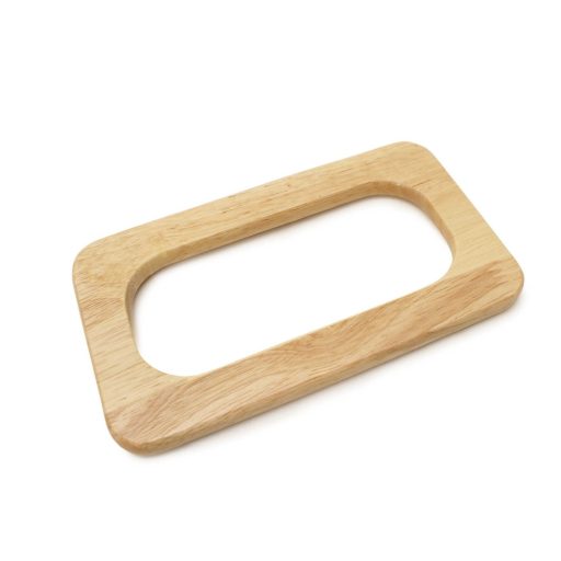 Wooden Handbag Handle, Angular