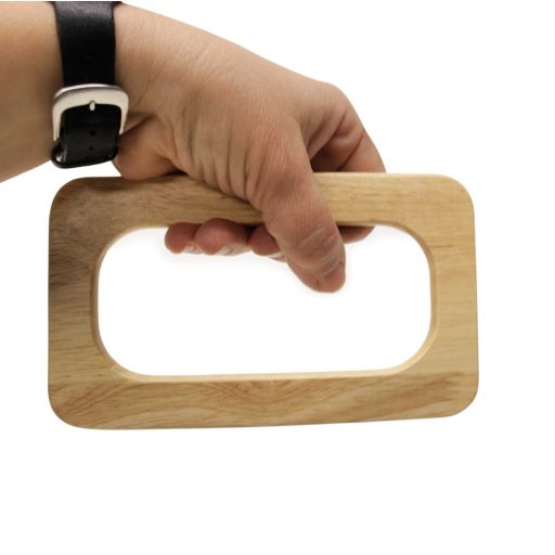 Wooden Handbag Handle, Angular