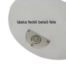 Kör alakú mágneses táskazár, arany