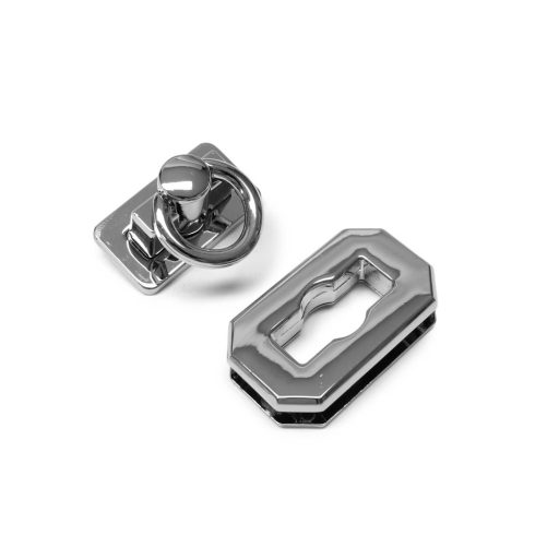 Lecsapós táska zár, 35x20 mm, nikkel