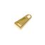 Zipper Pull,Gold, 34 mm Long