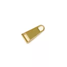 Zipper Pull,Gold, 34 mm Long