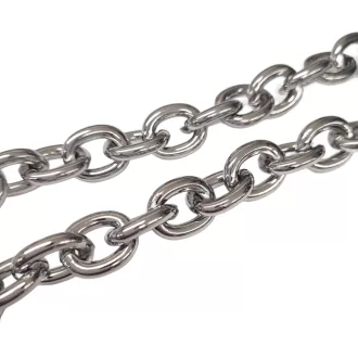 Lightweight Aluminum Chain – Round Links Silver Colour