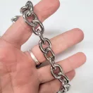 Lightweight Aluminum Chain – Round Links Silver Colour