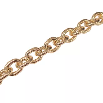 Lightweight Aluminum Chain – Round Links, Gold 