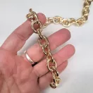 Lightweight Aluminum Chain – Round Links, Gold 