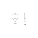Eyelet, Nickel, 8 mm