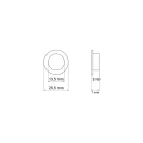Eyelet, Nickel, 14 mm