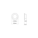 Eyelet, Nickel, 16 mm