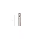 Nichel Slider for Plastic Zipper size3, RT0