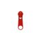 Red zipper slider for RT10 plastic zippers