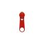 Red zipper slider for RT10 plastic zippers