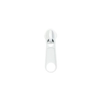 White zipper slider for RT10 plastic zippers