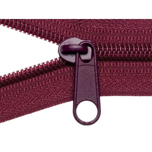 Burgundy zipper slider for RT10 plastic zippers