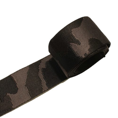 Grey-Black military patterned Woven Webbing, 50 mm
