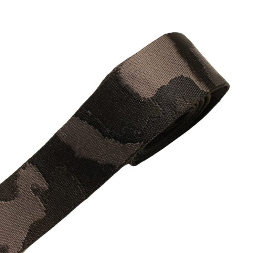 Grey-Black military patterned Woven Webbing, 50 mm