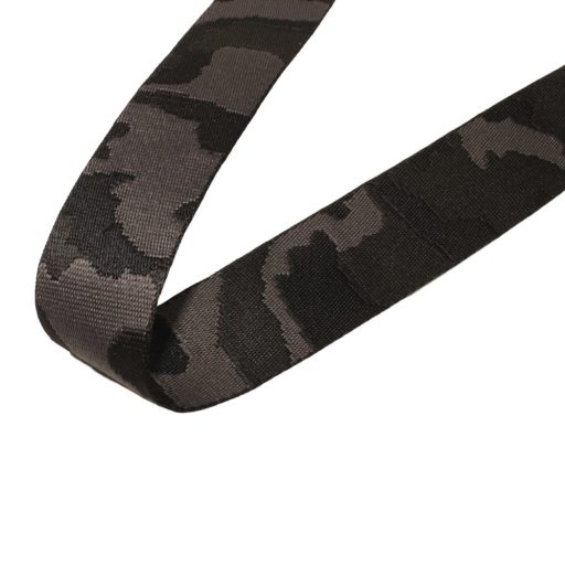 Grey-Black military patterned Woven Webbing, 50 mm